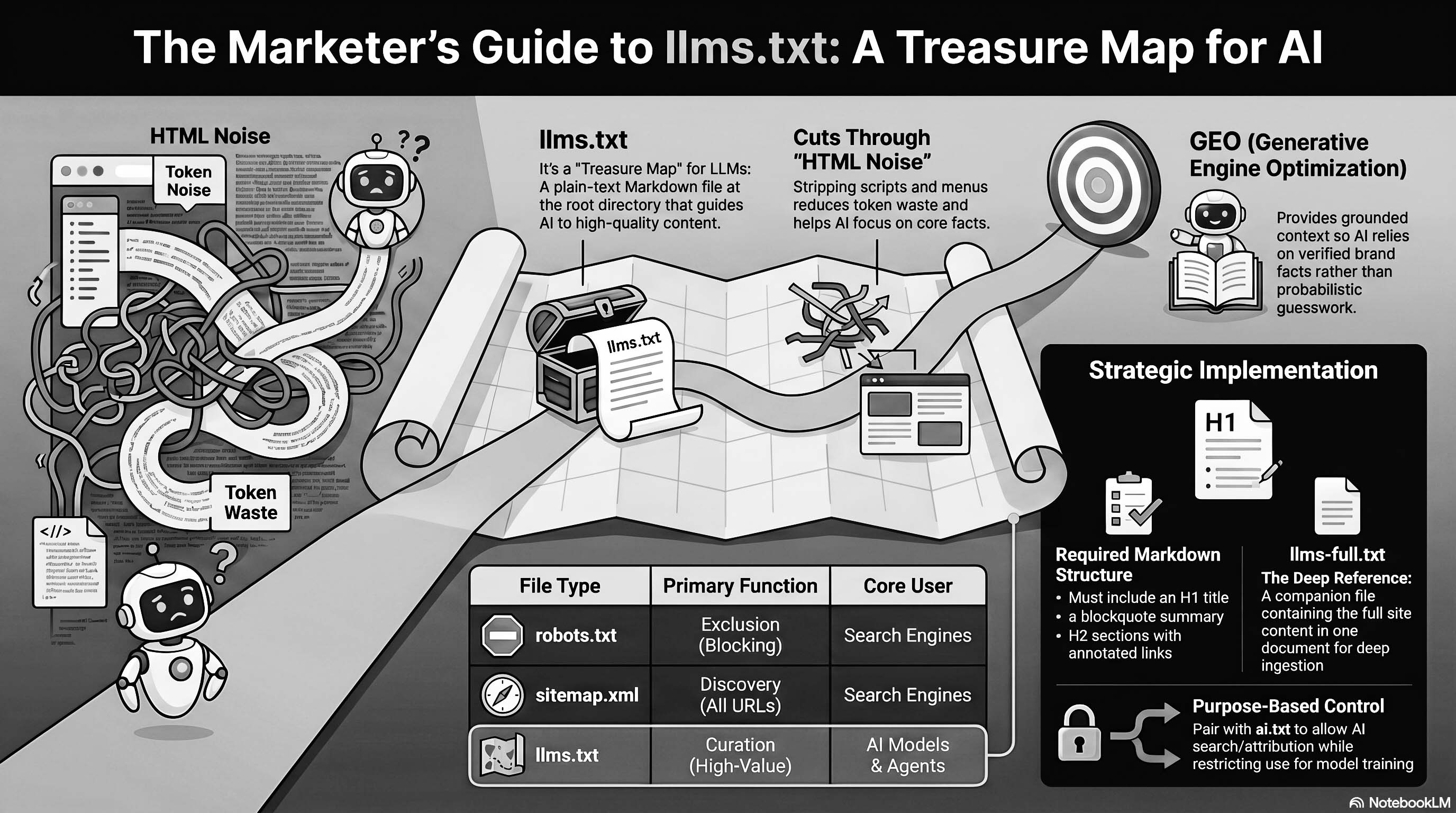 llms.txt Configuration — Visual Summary